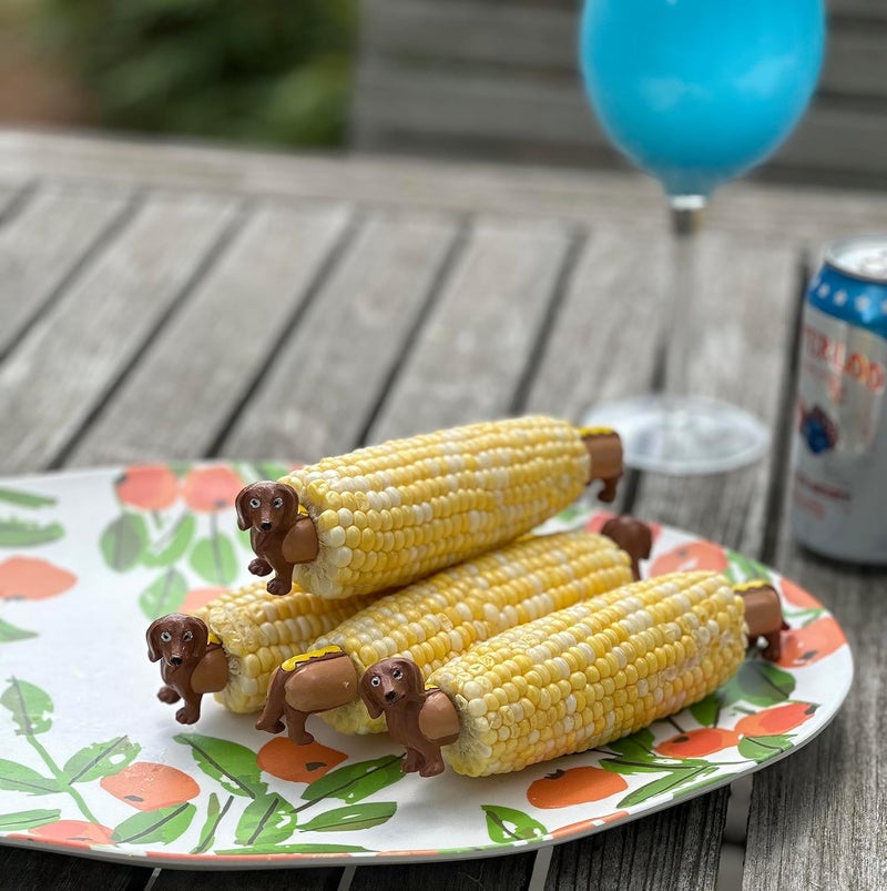 Outset Corn Holders, Dachshund Design, Set of 4 Dog Corn Handles - Image 4