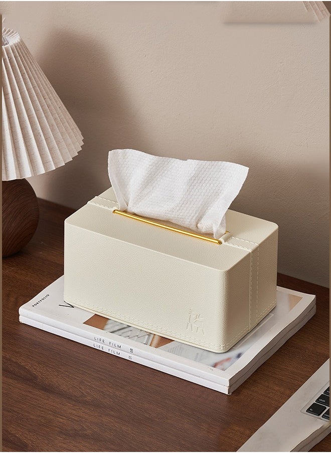 Generic Tissue Cover Rectangle Tissue Box Cover with spring lift Holder Tissue Dispenser for Home Bathroom Bedroom Dresser  - Image 3