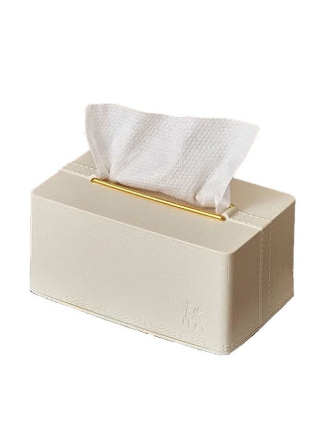 Generic Tissue Cover Rectangle Tissue Box Cover with spring lift Holder Tissue Dispenser for Home Bathroom Bedroom Dresser  - Image 1