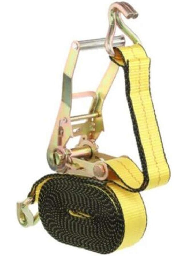 Everest Premium Ratchet Tie Down  1 PK  2 IN  27 FT  3333 LBS Working Load  10000 LBS Break Strength  Double J Hook  Cargo Straps Perfect for Moving Appliances Lawn Equipment and Motorcycles  - Image 3
