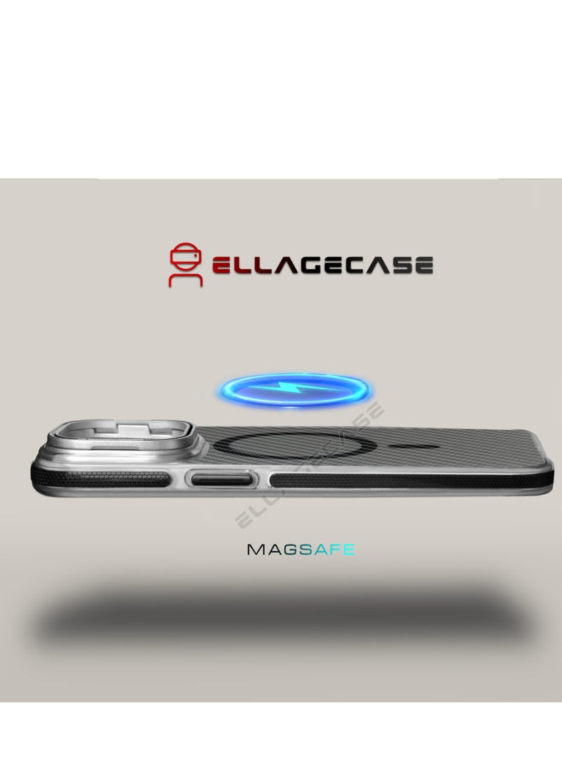ELLAGECASE - iPhone 14 Pro Max Case – Shockproof, Stand Feature, Camera Protection & MagSafe Compatible - Image 1