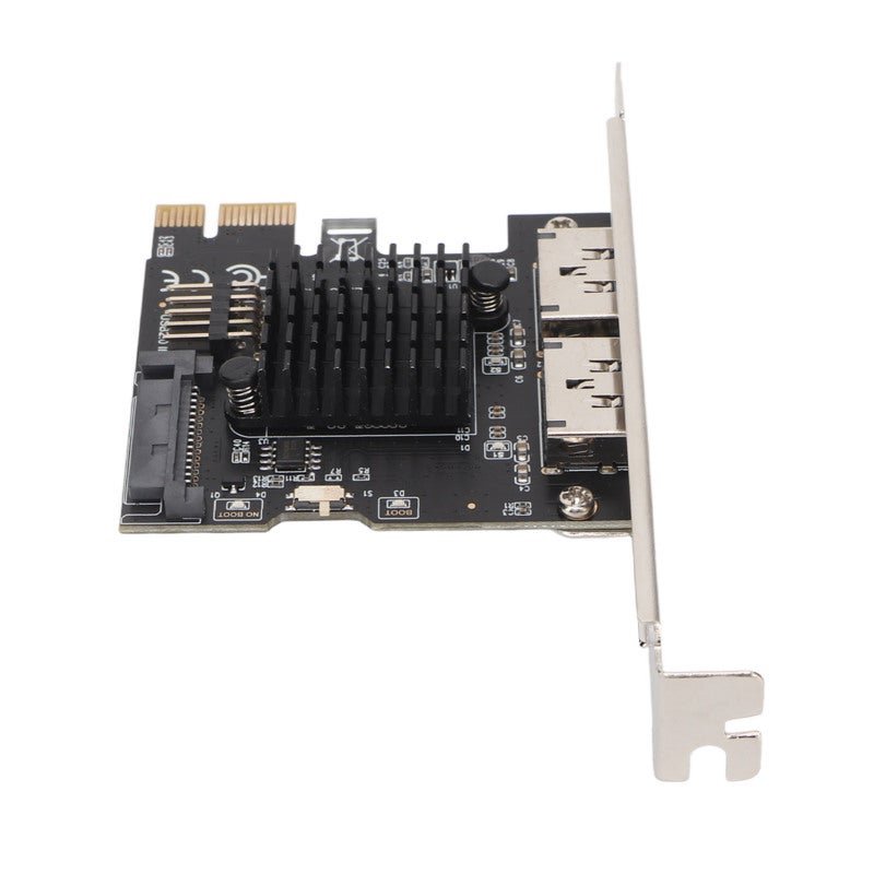 بطاقة توسعة PCIE SATA بمنفذين 6.0 جيجابت في الثانية ومحول طاقة عبر ESATA - ASM1061 نقل مستقر لأنظمة ويندوز ولينكس - Image 4