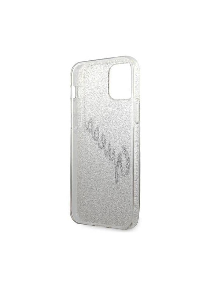 GUESS Guess Pc/Tpu Script Glitter Hard Case For Iphone 12/12 Pro (6.1 Inches) - Gradient Gold - Image 4