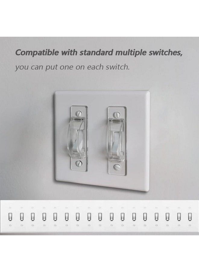 ILIVABLE - Wall Switch Guard Ilivable Child Proof Light Switch Plate Covers Protects Your Lights From Being Accidentally Turned On Or Off By Children And Adults (Clear 2 Pack) - Image 1