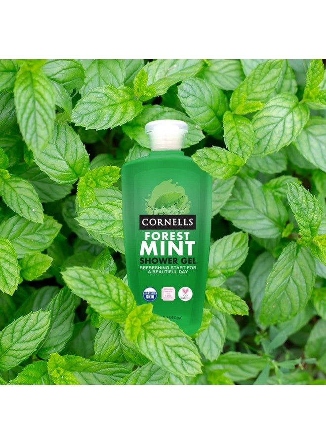 كورنيلز  جل الاستحمام فورست مينت بالفواكه الطبيعية باللون الأخضر (غسول للجسم) 500 مل - Image 2