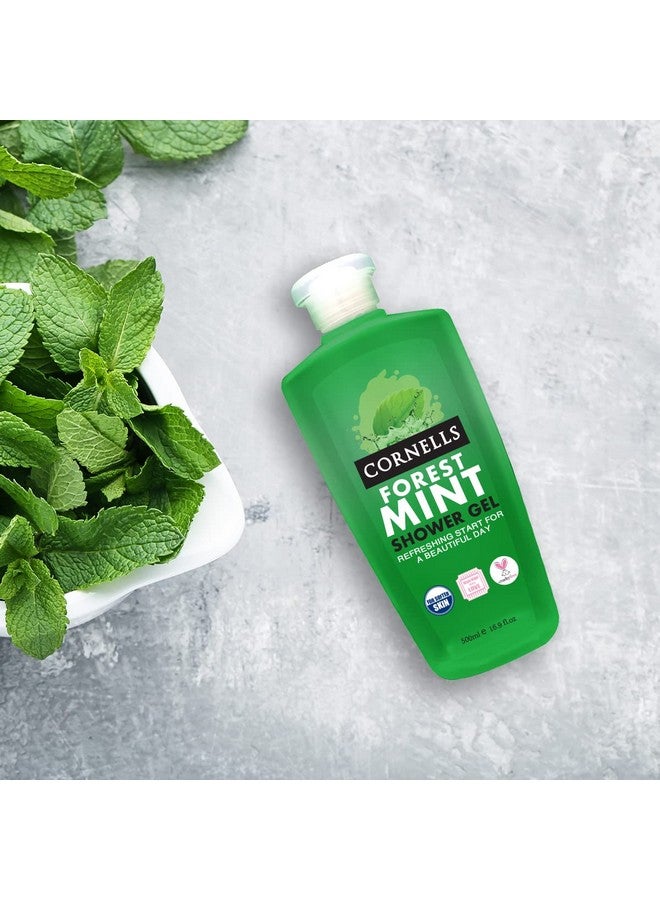 كورنيلز  جل الاستحمام فورست مينت بالفواكه الطبيعية باللون الأخضر (غسول للجسم) 500 مل - Image 3