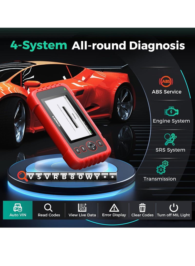 Launch LAUNCH OBD2 Scanner CRP123X Elite V2.0(Upgrade of CRP123X/CRP129X), 7 Reset Scan Tool, FCA SGW, Multi-System Car Scanner, Cloud Report, Lifetime Free Update Diagnostic Tool, Battery Test, AutoVIN  - Image 5