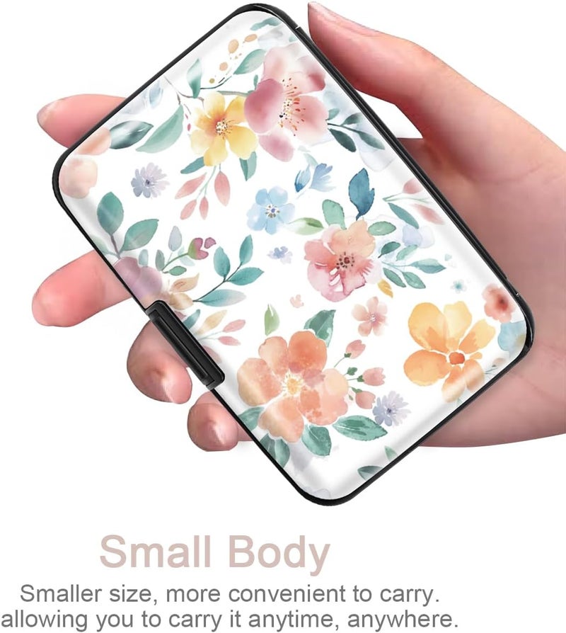 Coco Rossi Mini Credit Card Holder for Women or Men,RFID Blocking Slim Hard Card Case ID Case Travel Wallet - Image 4