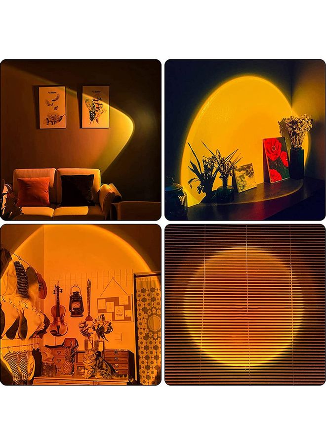 NIBEMINENT Sunset Projector Lamp USB Night Light black - Image 3