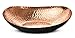 Monarch Abode Hand Hammered Modern Decorative Fruit Bowl, 12.75 x 8.75 x 3.5, Black/Copper - Image 2