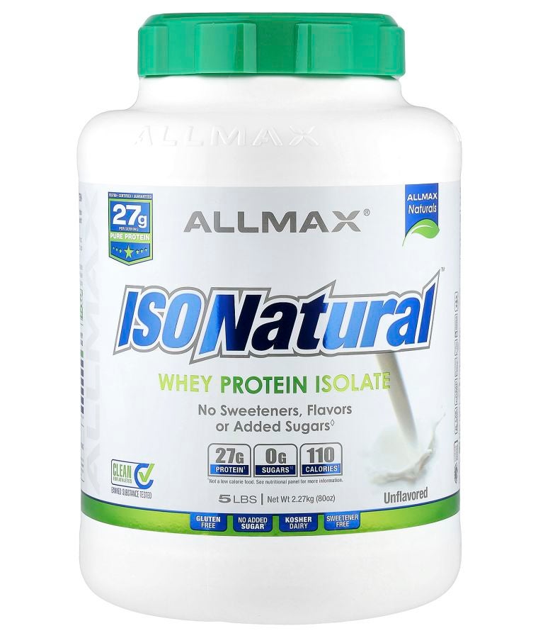 Allmax ISONatural™ Whey Protein Isolate Unflavored 5 lbs (2.27 kg)