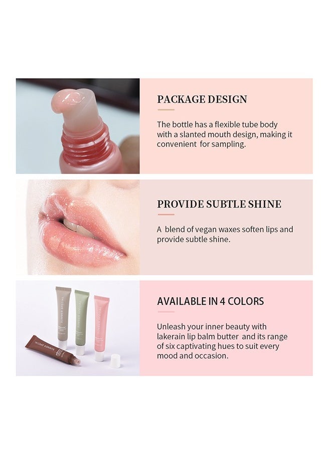 lakerain Summer Special Lip Balm Butter, Reduce Lip Lines, Soothing Moisturizing Tinted Lip Mask, Repair Dry Cracks Lip Oil - Cake 04(15G/0.5 OZ)  - Image 2