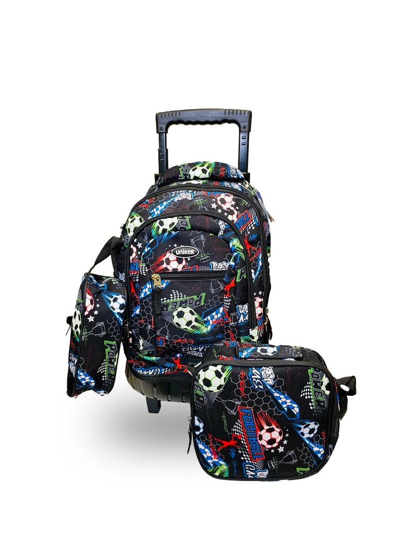Uniker Uniker Kids 3-in-1 Trolley School Backpack Set - A Perfect Companion for School and Travel!  - Image 1