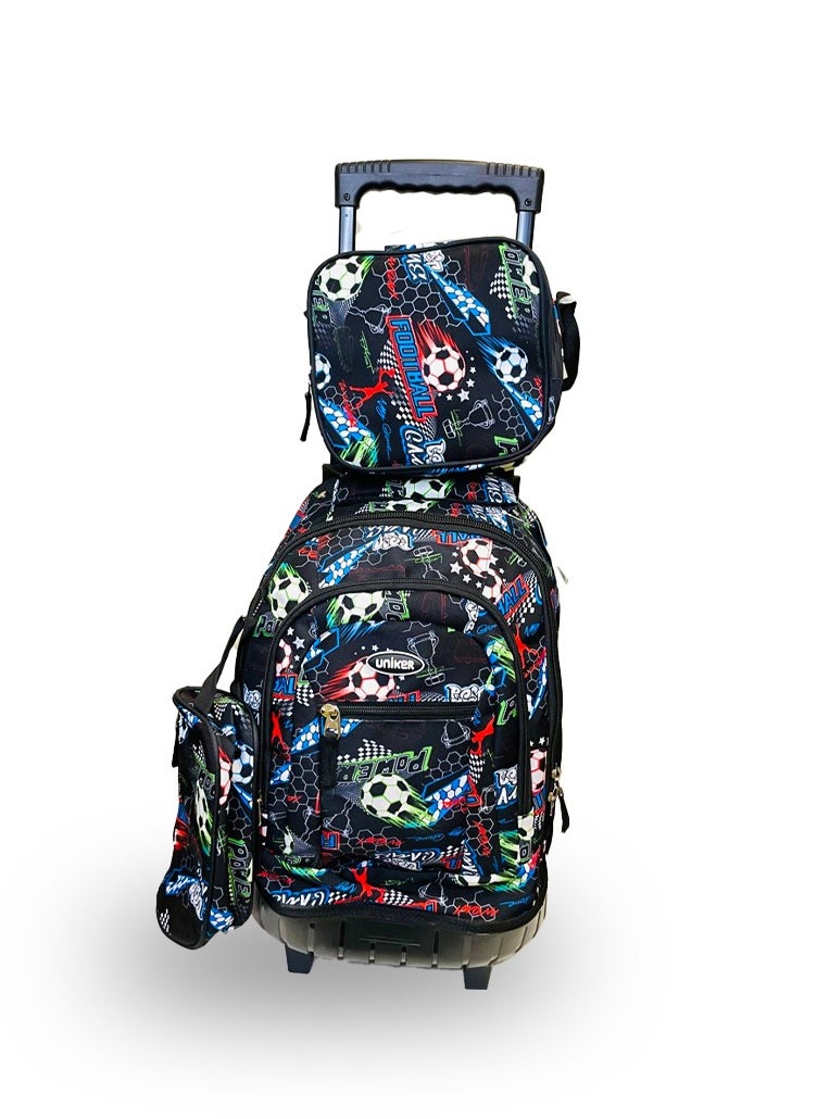 Uniker Uniker Kids 3-in-1 Trolley School Backpack Set - A Perfect Companion for School and Travel!  - Image 4
