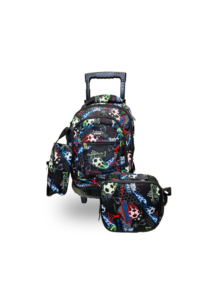 Uniker Uniker Kids 3-in-1 Trolley School Backpack Set - A Perfect Companion for School and Travel!  - Image 5