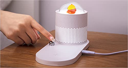 overa Multifunctional Cute LED Desk Lamp with Wireless Charger USB Charging Port 3 Lighting Modes 3 Brightness Levels Sensitive Control Office Lamp - Image 2