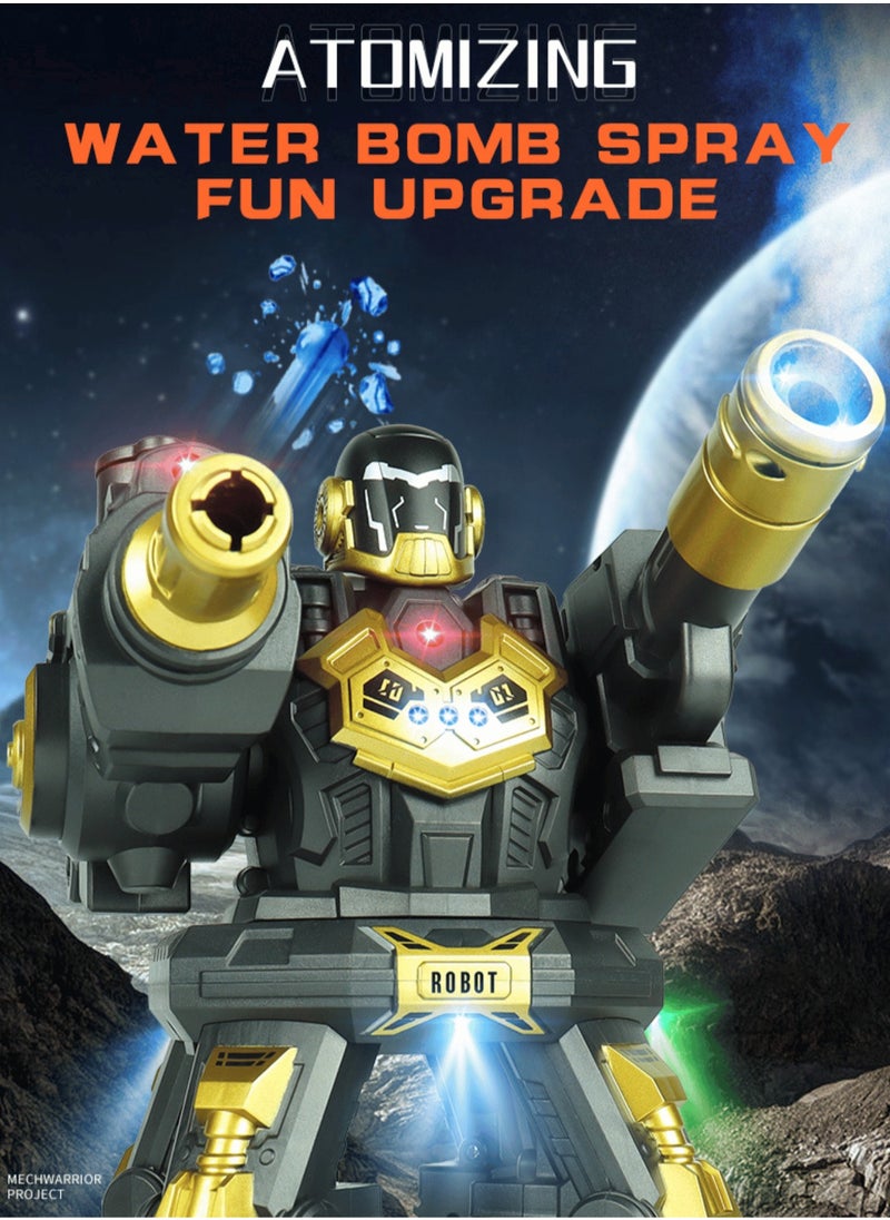 Harvestoy - Remote Control Robot Toys, Battle Robot with Light Music, Spray, 1000 Water Beads, Support 360° Rotating and Drift, Robot Kit Toy for Boys and Girls Kids - Image 1