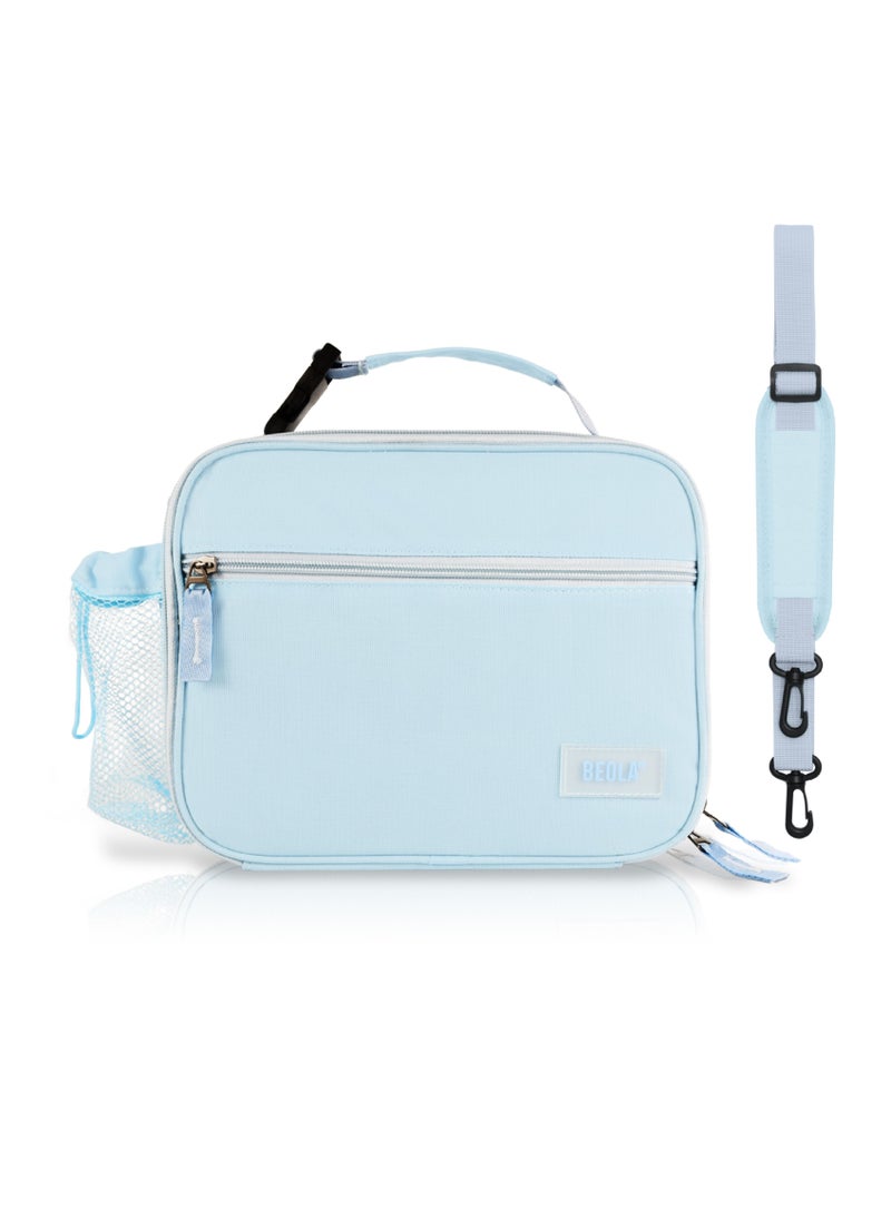 BEOLA - Lunch Bag Insulated Lunch Box Carrier, Ice Blue - Image 1