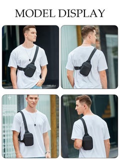 DUNISO Crossbody Bag for Men and Women Waterproof Sling Bag Travel Passport Wallet Bag for Cell Phone, Small Chest Bag Multipurpose Daypack for Sports,Travel  - Image 4
