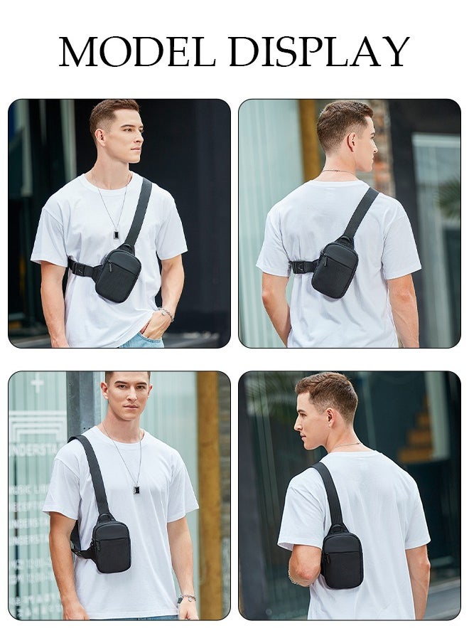 DUNISO Crossbody Bag for Men and Women Waterproof Sling Bag Travel Passport Wallet Bag for Cell Phone, Small Chest Bag Multipurpose Daypack for Sports,Travel  - Image 4