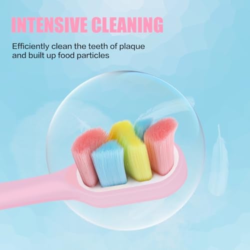 Tetragonal tree 6 Count Extra Soft Toothbrushes | Periodontist-Designed Tapered Bristles for Sensitive Teeth and Receding Gums | Plaque Remover Toothbrushes in Bucket Packaging - Colors May Vary - Image 2