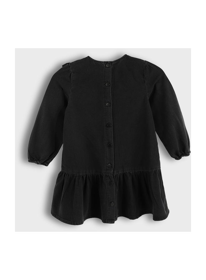 LC WAIKIKI Basic Long Sleeve Girls' Denim Dress - Image 2