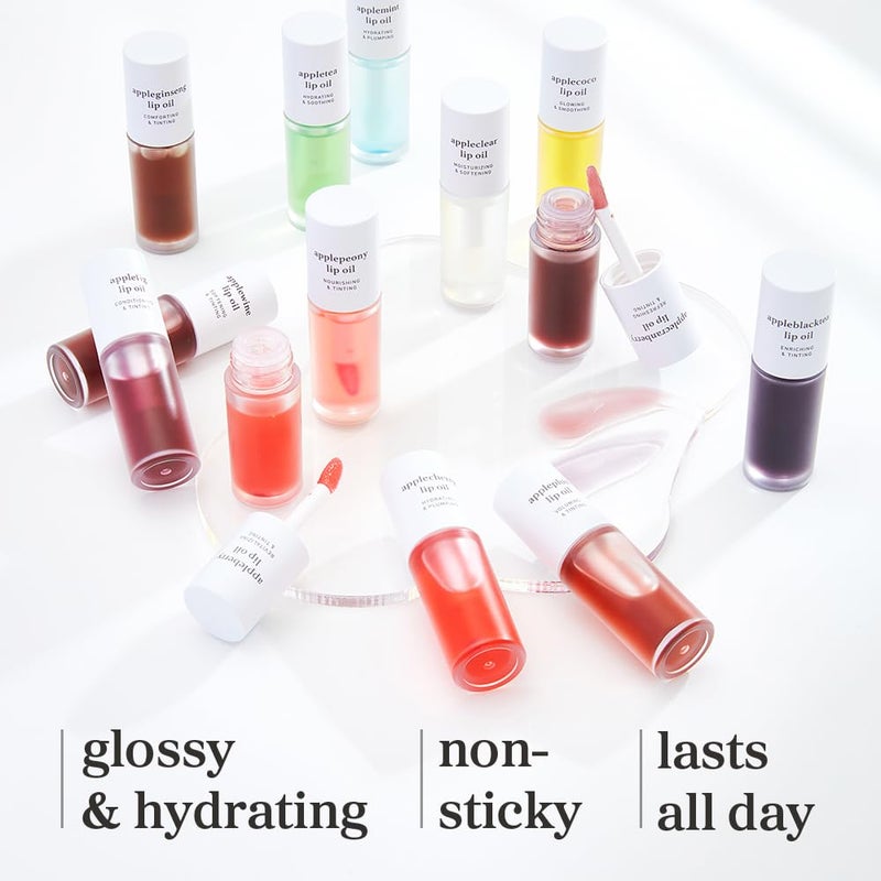 NOONI Korean Lip Oil - Applecoco | Long-Lasting, Moisturizing, Plumping, Revitalizing for Dry Lips, Waterproof, No Peel Off, Hydrating, Stocking Stuffers, Preppy Stuff, 0.12 FL Oz - Image 5
