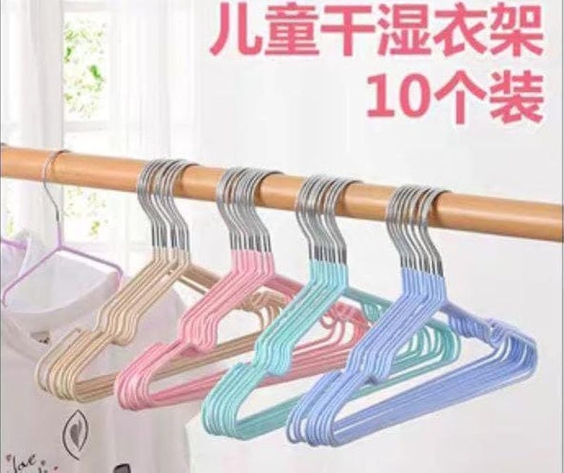 Metal Clothes Hangers Set of 10 Non Slip Silicone Padded Clothes Hangers Strong Hangers for Hanging Clothes Closet Organizer Large Size for Shirts, Dresses, Pants i - Image 5