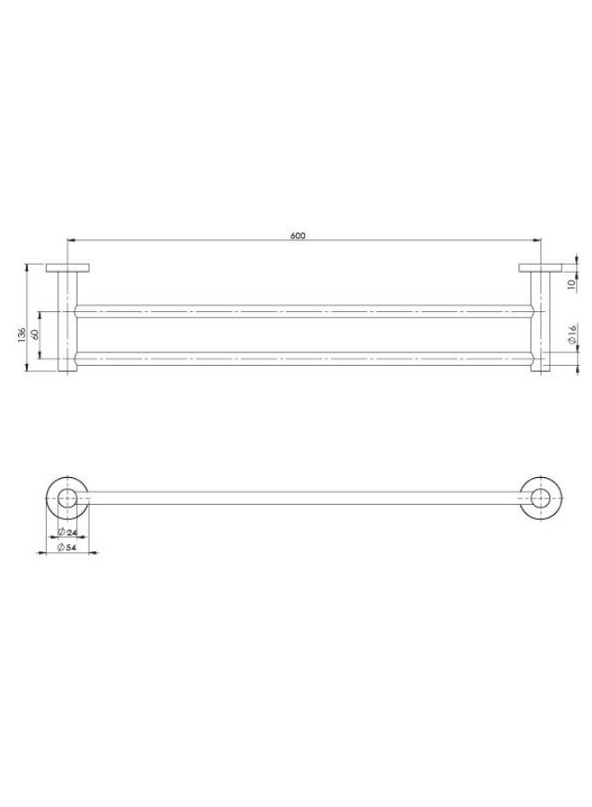 بروماس حامل مناشف قوي الشفط للحمام والمطبخ - Image 2