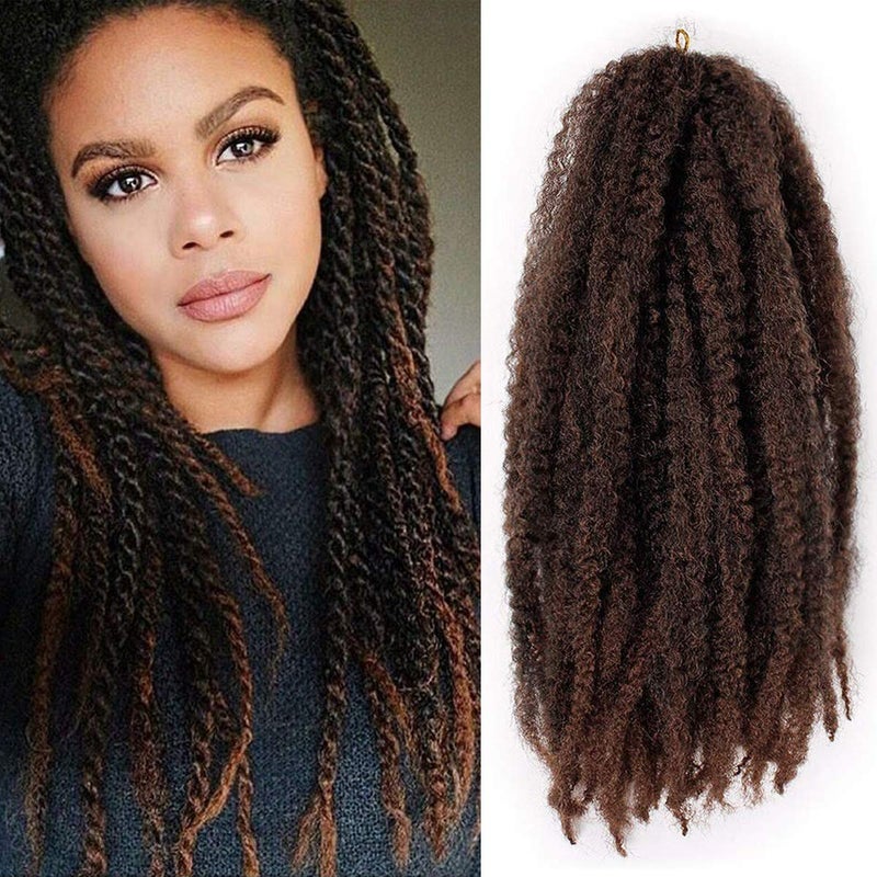 18 Inch Marley Twists Hair 3 Packs Braiding Hair Braid Long Afro Kinky Marley Braiding Hair for Twists Crochet Hair Braids 100gPackT30