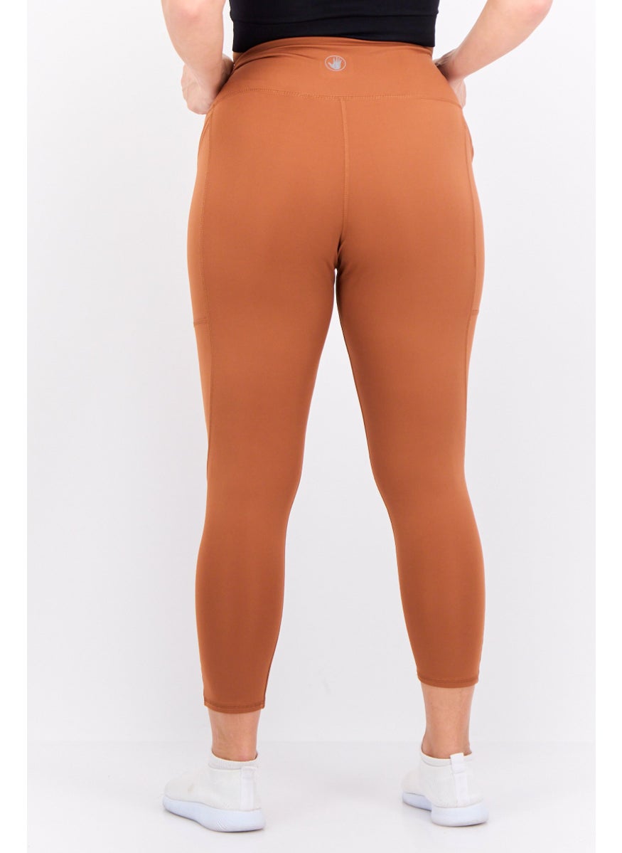 Body Glove - Women Sportswear Fit Training Leggings, Mocha - Image 1