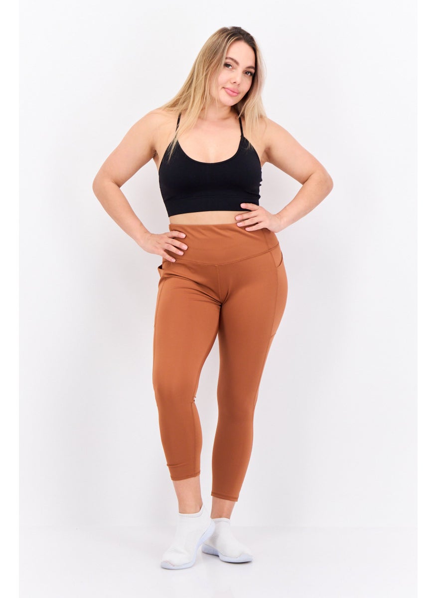 Body Glove - Women Sportswear Fit Training Leggings, Mocha - Image 1