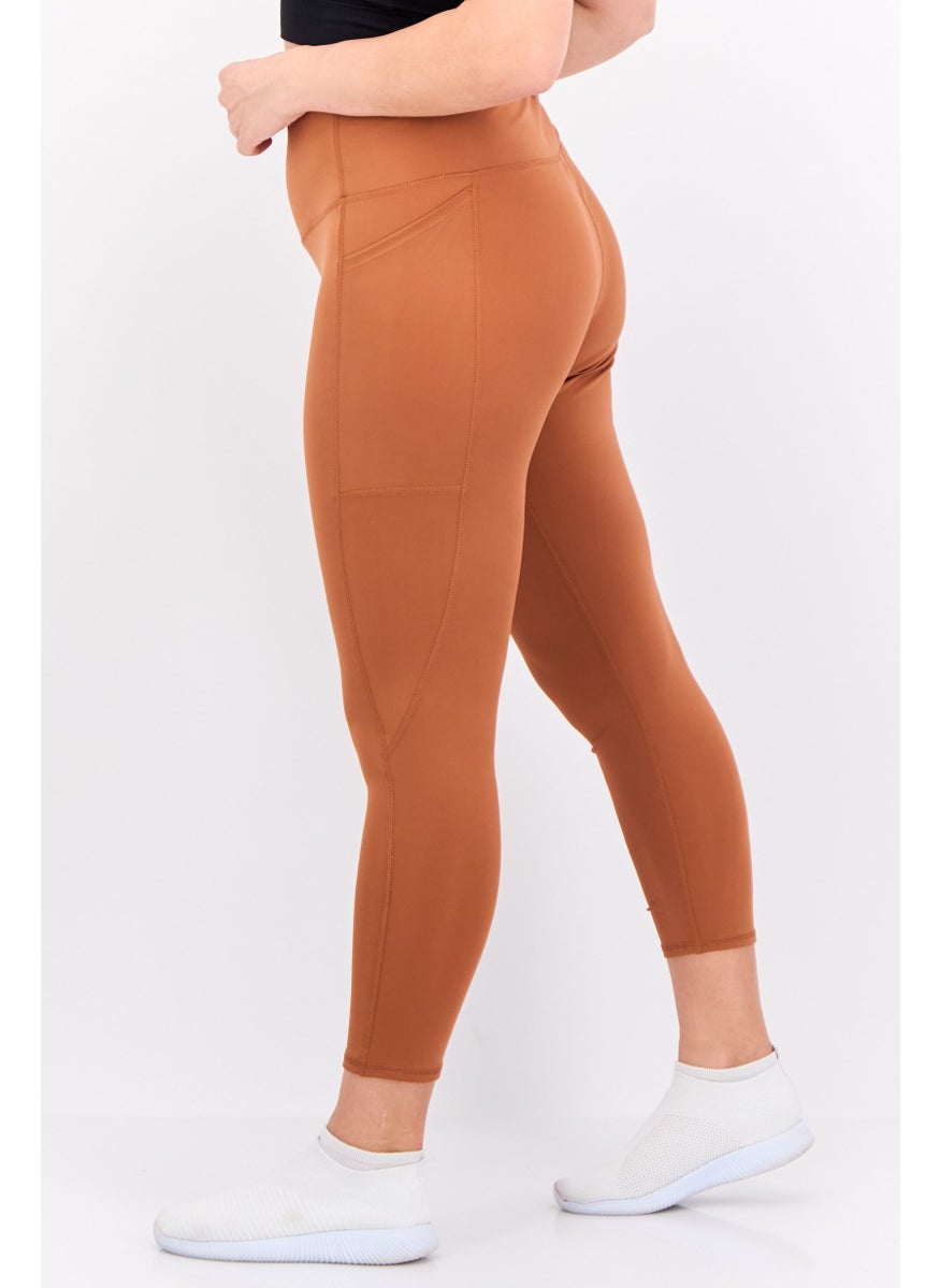 Body Glove - Women Sportswear Fit Training Leggings, Mocha - Image 1