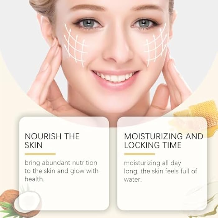 OUHOE Facial Tallow Honey Balm, Natural Tallow and Honey Balm, Facial Beef Tallow Moisturizer, Nourishing Crema De Cebo De Res Para La Cara, Repair Soothing Sensitive Skin (2) - Image 2