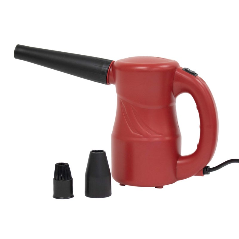 XPOWER A-2S Cyber Duster Electric Air Duster for Dusting, Drying, Inflating, Blowing, Car Detailing, Computer, Leaf Blowing, 90 CFM, 2 Nozzles + 1 Brush, High Performance Motor, Eco-Friendly, Red - Image 1