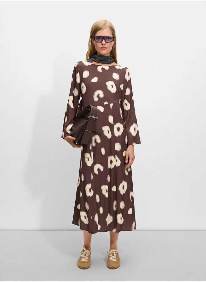 PARFOIS Printed Midi Dress