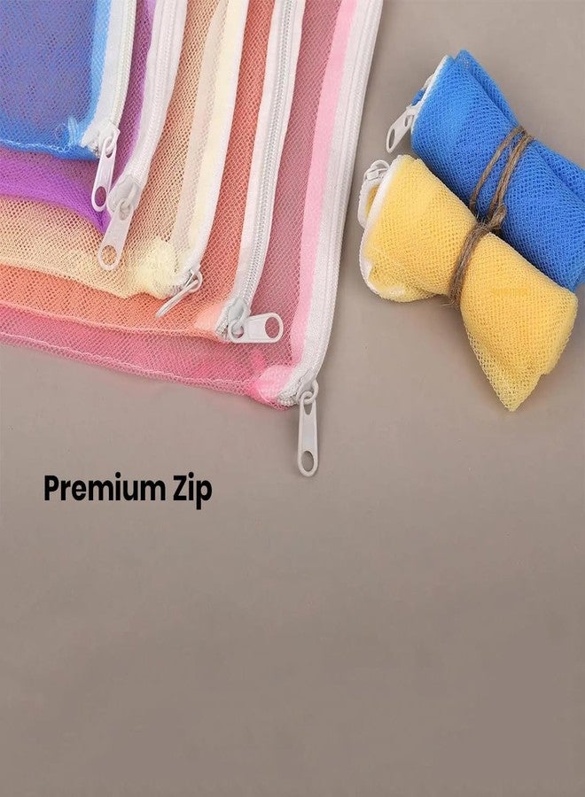 Pink Planet Reusable Fridge Storage Bags Set of 6 | Breathable Dual Layer, Mesh Produce Bags for Fruits | Vegetables Washable Refrigerator, Organizer Pouches, Eco Friendly Kitchen Food Storage Bags - Image 5