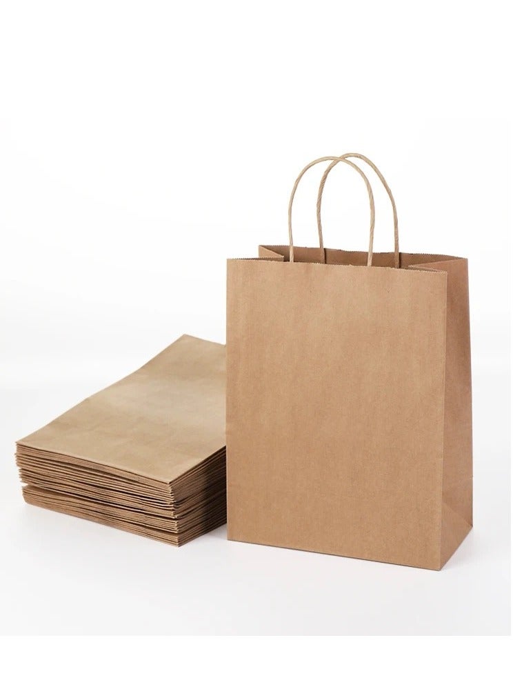 16 Pieces Large Size Kraft Paper Bags 37×30×17cm Gift Bags Shopping Bags Ramadan Eid Party Supplies - Image 1