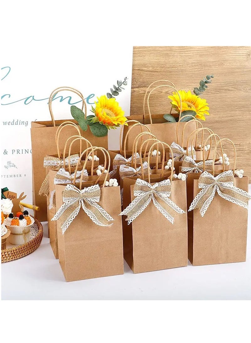 16 Pieces Large Size Kraft Paper Bags 37×30×17cm Gift Bags Shopping Bags Ramadan Eid Party Supplies - Image 3