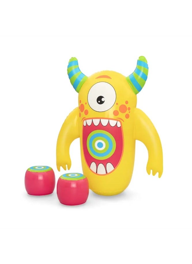 Bestway Bestway Kids Monster Knock Out Pop Inflatable Boxing Boxing Bag with Gloves - 119 cm - 52545  - Image 1