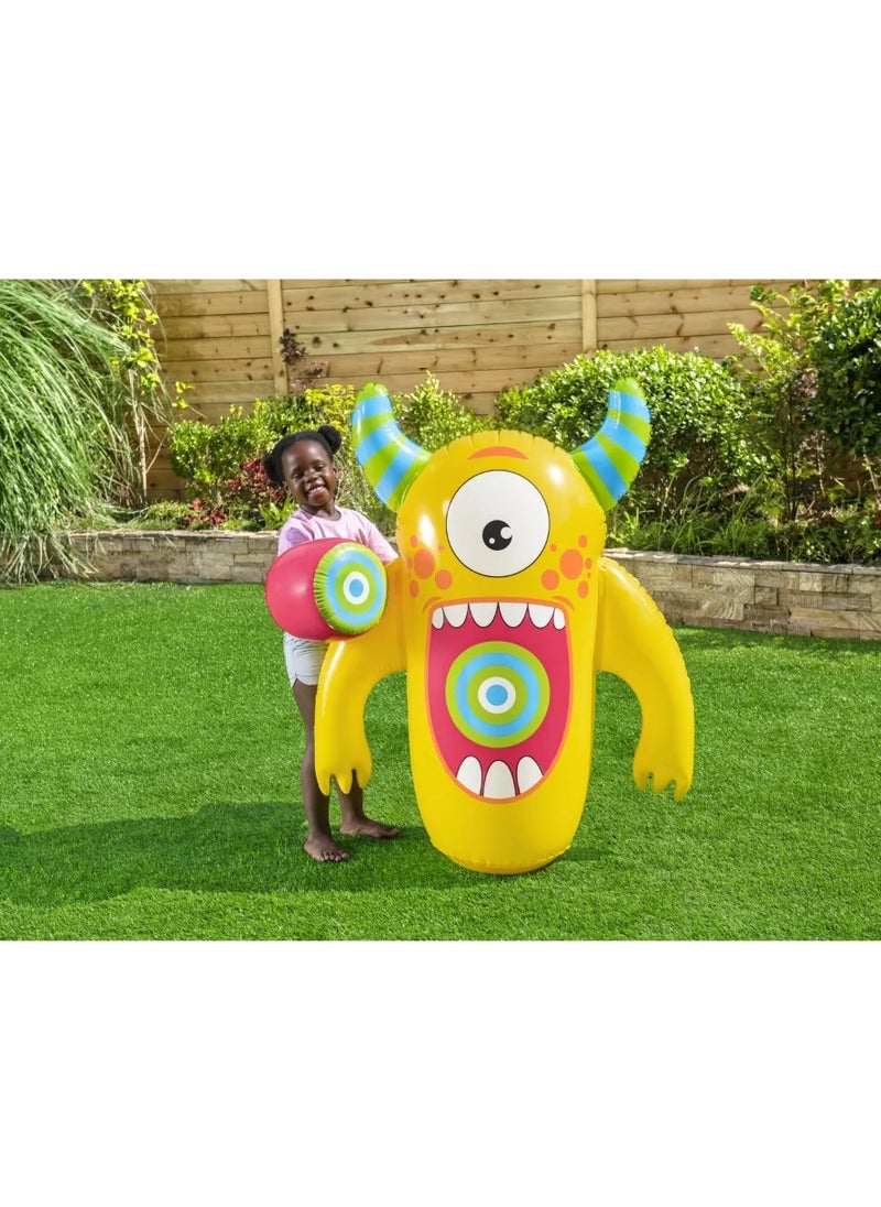 Bestway Bestway Kids Monster Knock Out Pop Inflatable Boxing Boxing Bag with Gloves - 119 cm - 52545  - Image 3