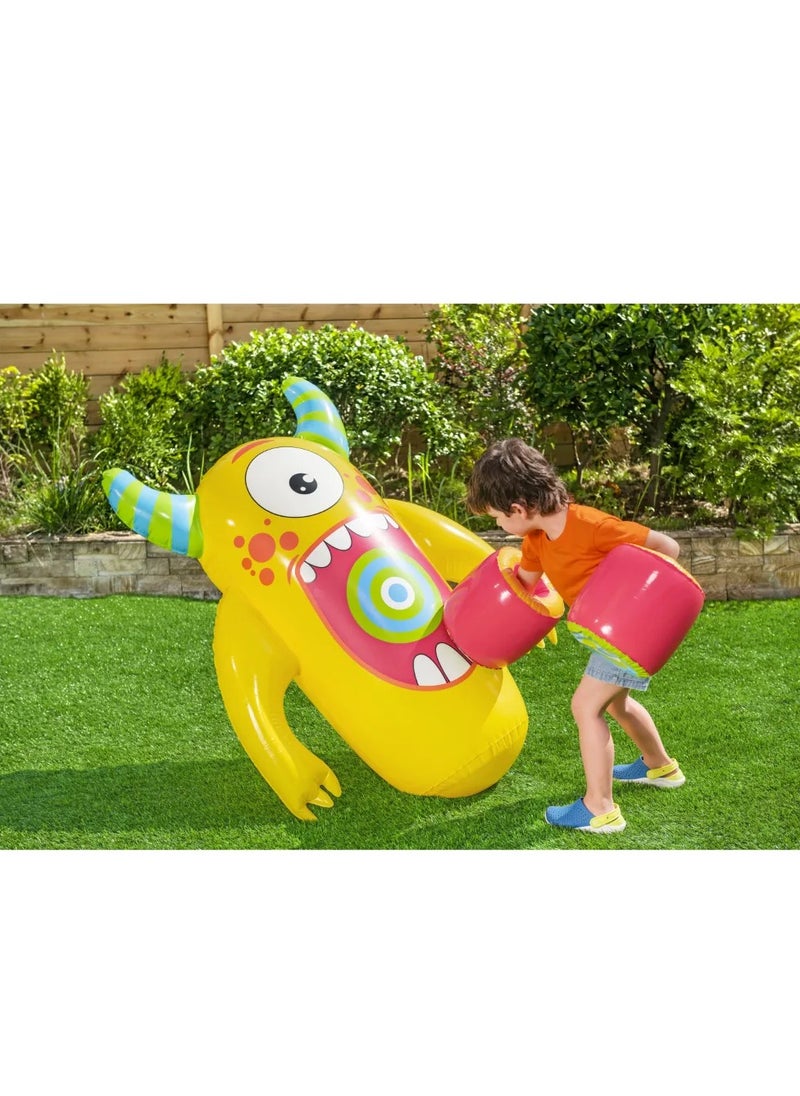 Bestway Bestway Kids Monster Knock Out Pop Inflatable Boxing Boxing Bag with Gloves - 119 cm - 52545  - Image 2