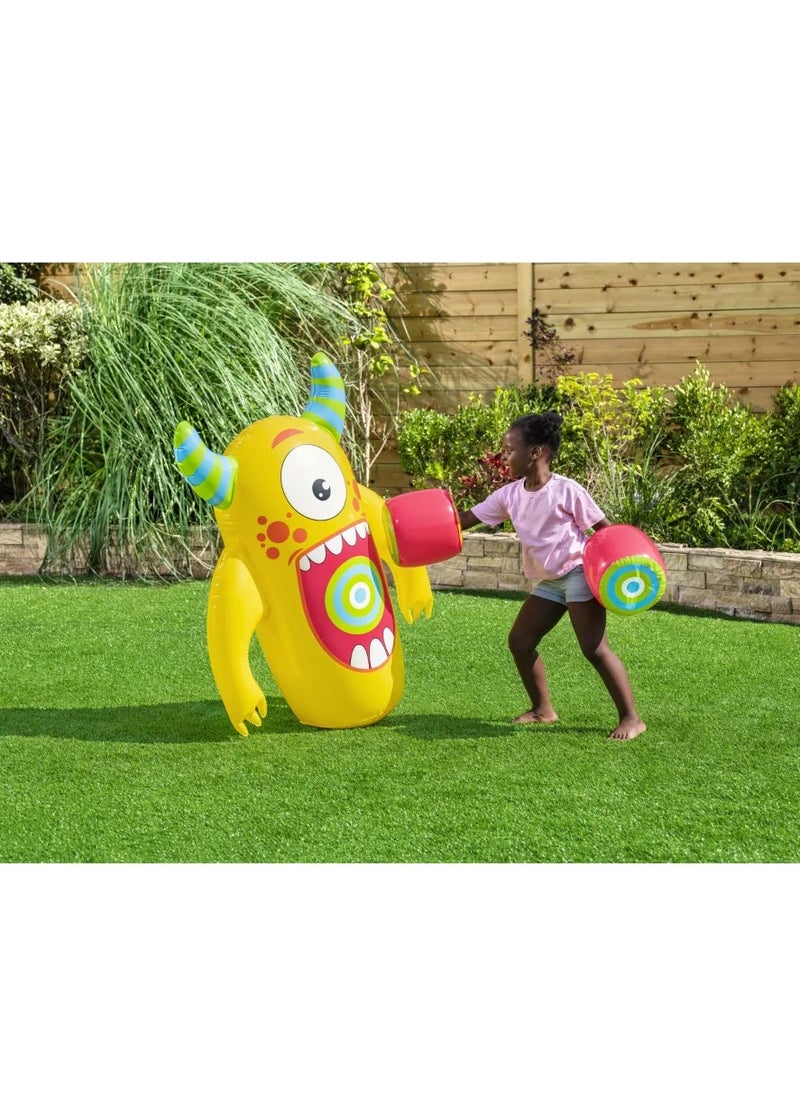 Bestway Bestway Kids Monster Knock Out Pop Inflatable Boxing Boxing Bag with Gloves - 119 cm - 52545  - Image 5