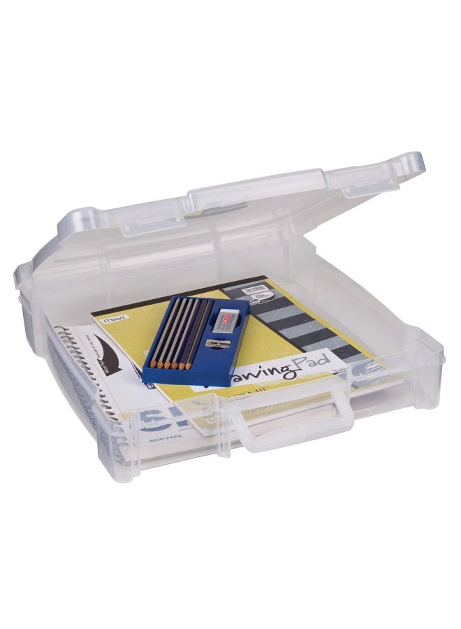 ArtBin 6913Zz 12 X 12 Portable Art And Craft Organizer With Handle 3 Pack 3 Plastic Storage Cases Clear - Image 5