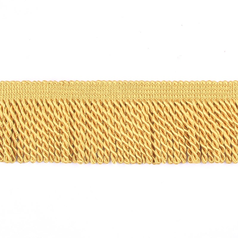 HedongHexi Curtain Fringes Bullion Fringe Trim 5/10 Yard x 2.5 Inches Fabric Trims Sewing DIY Decoration for Curtain Sofa Clothes (Gold, 5yard) - Image 2