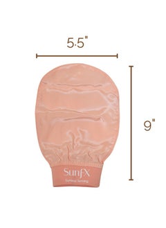 sunfx Exfoliating Silk Mitt - Gentle, Effective Exfoliation For Smooth, Radiant Skin - Perfect For Pre-Tan Prep And Removing Dead Skin Cells  - Image 4