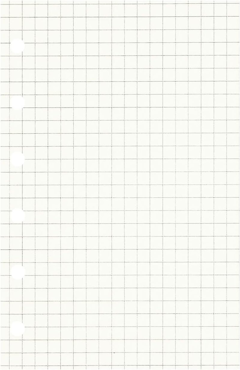 Zelten 3 Pack A7 135 Sheets/270 Pages Squared Loose Leaf Punched Paper Refills Paper for 6 Hole Binder Personal Organizer Diary Notebook Refillable Planner - Image 2
