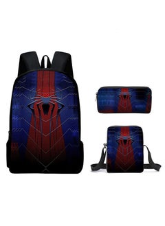 Spider-Man Spiderman Three-Piece Cartoon Backpack For Primary School Students 29*42*16cm 
