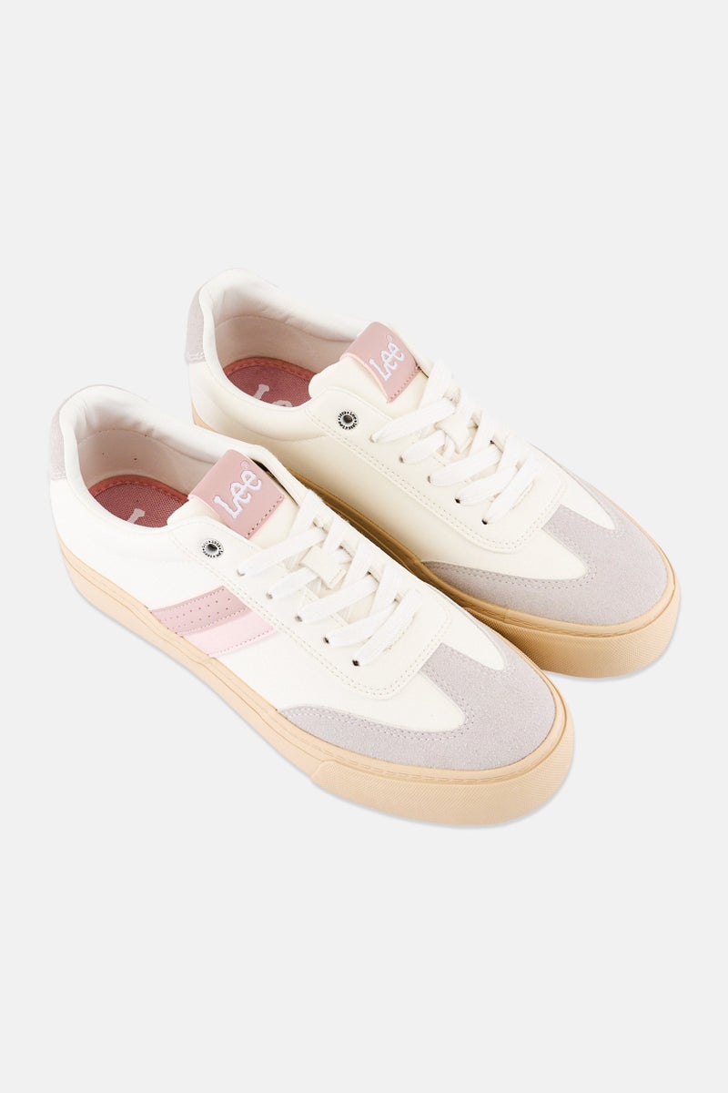 LEE Women Ailani Lace Up Casual Shoes, Off White - Image 2