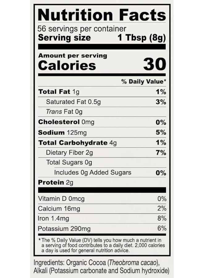 Anthony's Organic Black Cocoa Powder - 1 lb - Image 3